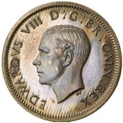 6 Pence - Edward VIII Pattern obverse image