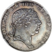 9 Pence - George III Bank Token; Pattern obverse image