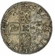 1 Shilling - Anne 'Edinburgh' bust, United Kingdom, 1707-1709 reverse image