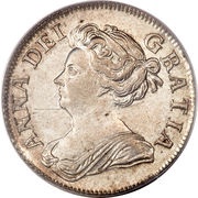 1 Shilling - Anne 3rd bust obverse image