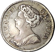 1 Shilling - Anne 4th bust obverse image