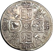1 Shilling - Anne 4th bust, United Kingdom, 1710-1714 reverse image