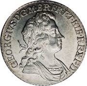 1 Shilling - George I 2nd bust obverse image