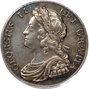 1 Shilling - George II Young bust obverse image