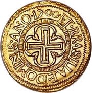 1000 Réis - Pedro II Large Crown; Rio de Janeiro Mint, Brazil, 1699-1700 reverse image
