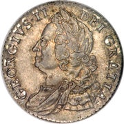 1 Shilling - George II Older bust obverse image