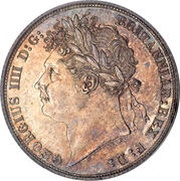 1 Shilling - George IV 1st portrait; 1st reverse obverse image