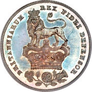 1 Shilling - George IV 2nd portrait; 3rd reverse, United Kingdom, 1825-1829 reverse image