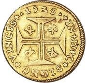1000 Réis - João V Rio de Janeiro Mint, Brazil, 1708-1726 reverse image