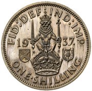 1 Shilling - Edward VIII Pattern, United Kingdom, 1937 reverse image