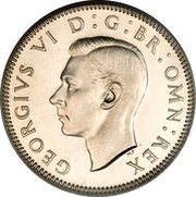 1 Shilling - George VI English crest; with 'IND:IMP' obverse image
