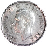 1 Shilling - George VI English crest; with 'IND:IMP' obverse image