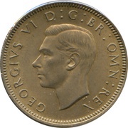 1 Shilling - George VI Scottish crest; with 'IND:IMP' obverse image