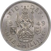 1 Shilling - George VI Scottish crest; without 'IND:IMP', United Kingdom, 1949-1951 reverse image