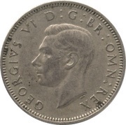 1 Shilling - George VI English crest; without 'IND:IMP' obverse image