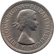 1 Shilling - Elizabeth II English shield; with 'BRITT:OMN' obverse image