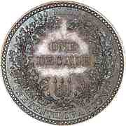 1 Decade - Victoria Pattern, United Kingdom, 1848 reverse image