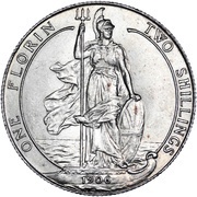 1 Florin - Edward VII, United Kingdom, 1902-1910 reverse image