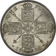 1 Florin - George V 2nd issue, United Kingdom, 1920-1926 reverse image