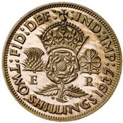 2 Shillings - Edward VIII Pattern, United Kingdom, 1937 reverse image