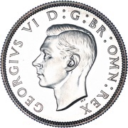 2 Shillings - George VI with 'IND:IMP' obverse image