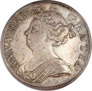 ½ Crown - Anne post-Union obverse image