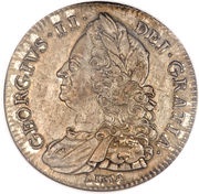 ½ Crown - George II Older bust obverse image