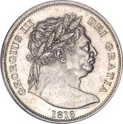 ½ Crown - George III 1st portrait obverse image