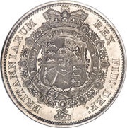 ½ Crown - George III 1st portrait, United Kingdom, 1816-1817 reverse image