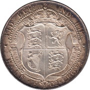 ½ Crown - Edward VII, United Kingdom, 1902-1910 reverse image
