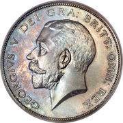 ½ Crown - George V 1st type obverse image