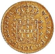 1000 Réis - Maria I Rio de Janeiro Mint obverse image