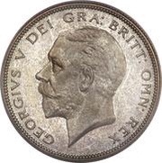 ½ Crown - George V 4th type obverse image