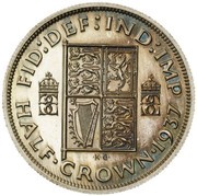 ½ Crown - Edward VIII Pattern, United Kingdom, 1937 reverse image