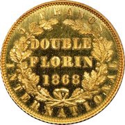 2 Florins - Victoria 'Double-Florin'; Pattern, United Kingdom, 1868 reverse image