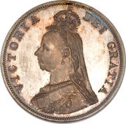 2 Florins - Victoria 2nd portrait; 'Double Florin' obverse image
