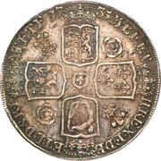 1 Crown - George II Young bust, United Kingdom, 1732-1741 reverse image