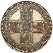 1 Crown - George II Older bust, United Kingdom, 1743-1751 reverse image