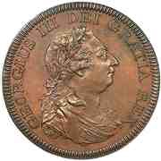 1 Dollar - George III Bank of England Token obverse image