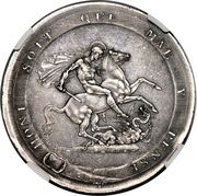 1 Crown - George III Pattern, United Kingdom, 1817 reverse image