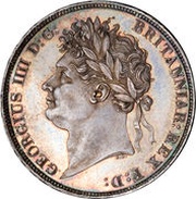 1 Crown - George IV 1st portrait obverse image