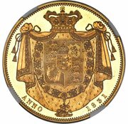 1 Crown - William IV Pattern, United Kingdom, 1831 reverse image