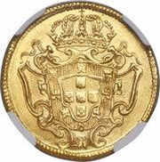 1600 Réis - João V Vila Rica Mint, Brazil, 1727-1733 reverse image