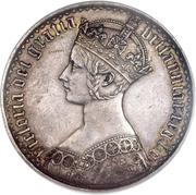1 Crown - Victoria 'Gothic' type obverse image