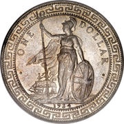 1 Dollar British Trade Dollar obverse image