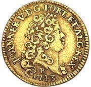 1600 Réis - João V 4th Type of Shield; Bahia Mint obverse image
