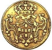 1600 Réis - João V 4th Type of Shield; Bahia Mint, Brazil, 1727-1750 reverse image
