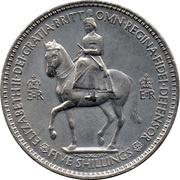 5 Shillings - Elizabeth II Coronation, United Kingdom, 1953 obverse image