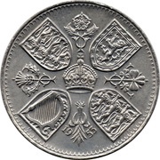5 Shillings - Elizabeth II Coronation, United Kingdom, 1953 reverse image
