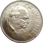 1 Crown - Elizabeth II Churchill, United Kingdom, 1965 reverse image